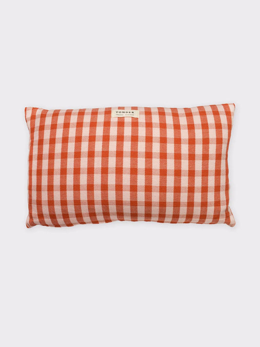 Organic cotton woven cushion cover | Rust