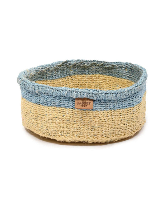 AJILI: Blue & beige bread basket