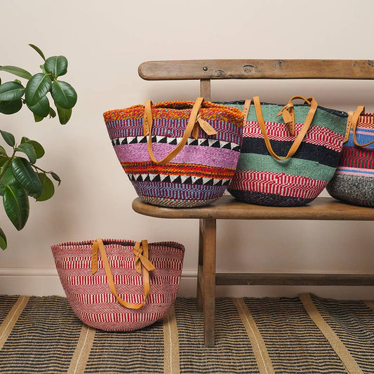 MAPENZI: Nifty Knit Colourful Unique Tote Bags | Shoulder Bags | Upcycled